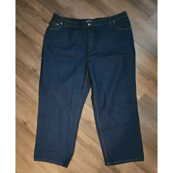 NWOT Woman Within 26W Dark Wash Plus Size Jeans Straight - Picture 5 of 6